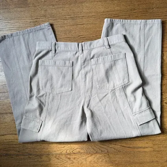 Eileen Fisher Organic Cotton Wide Leg Cargo Pant Size Medium NWT - Picture 10 of 10